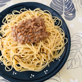 お鍋ひとつで♩納豆パスタ